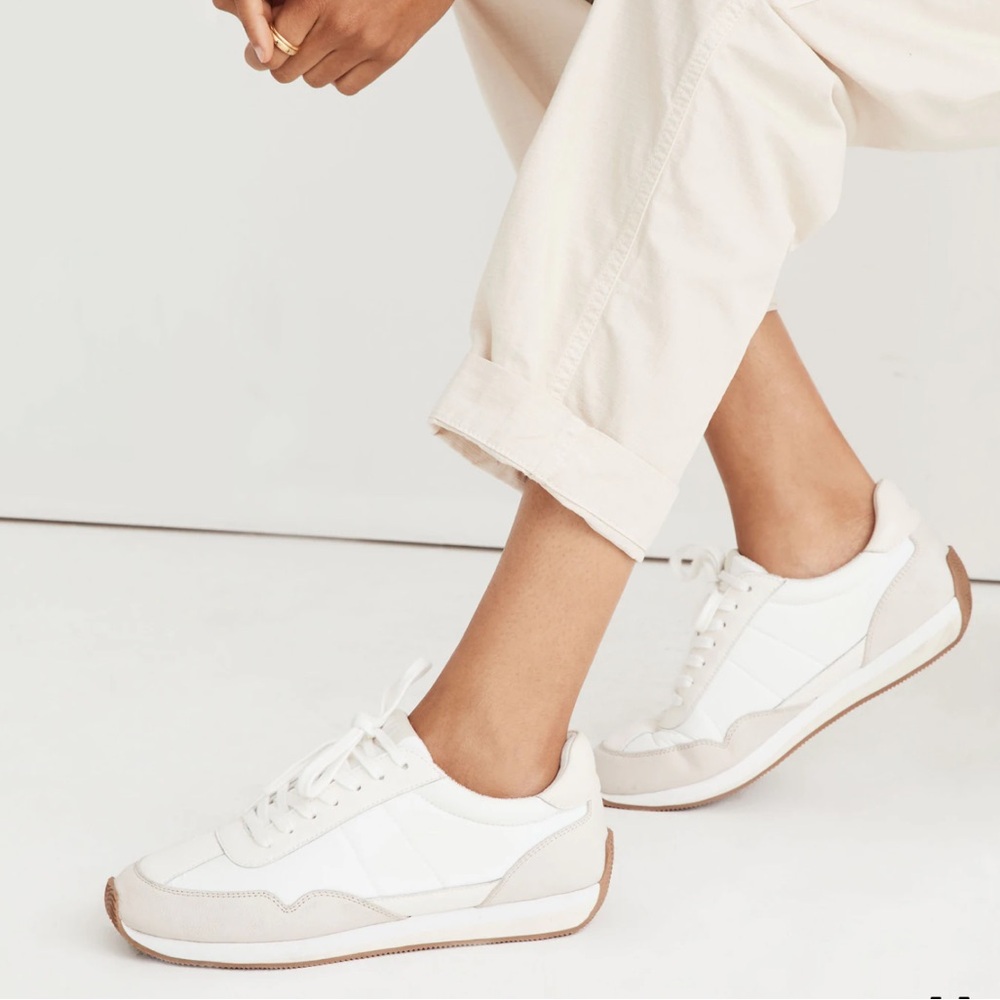 Madewell league Sneakers in washed nubuck